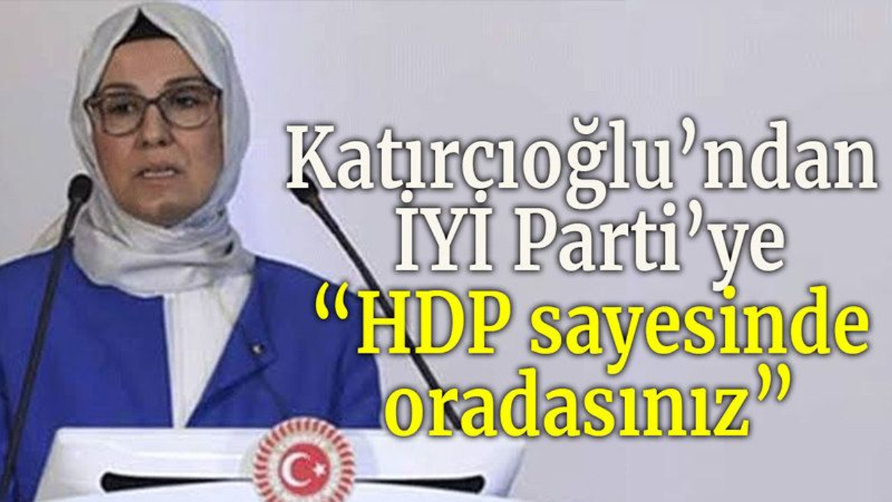 Katırcıoğlu’ndan İYİ Parti’ye “HDP sayesinde oradasınız”